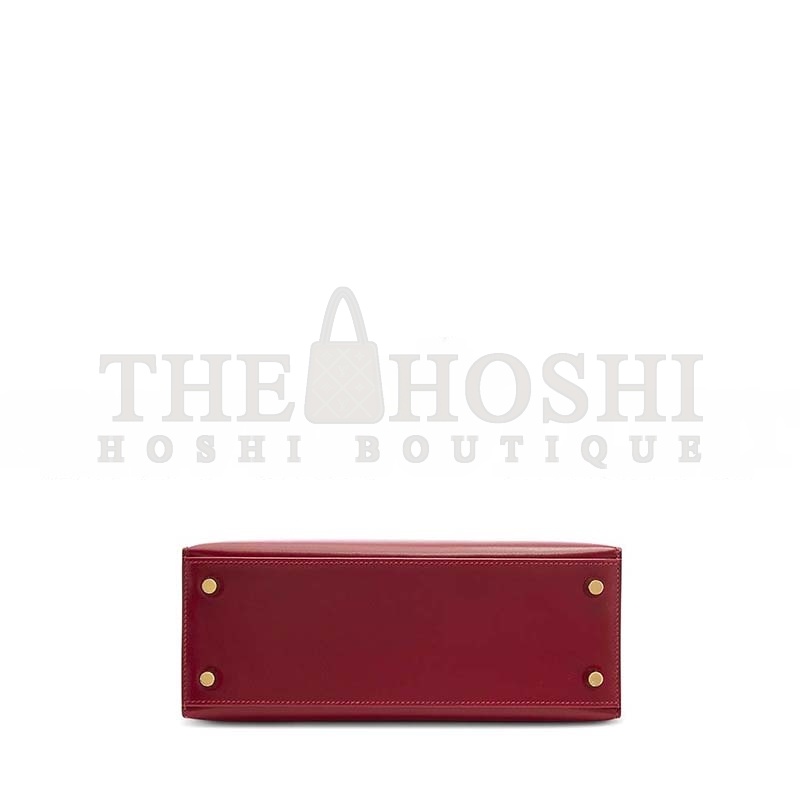 H**me5 A ROUGE H CALF BOX LEATHER KELLY 25 WITH GOLD HARDWARE (25*17*7cm) Master Quality
